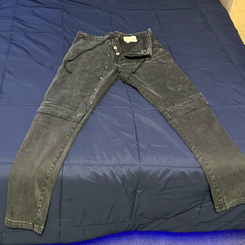 Men's Charcoal Cargo Pants